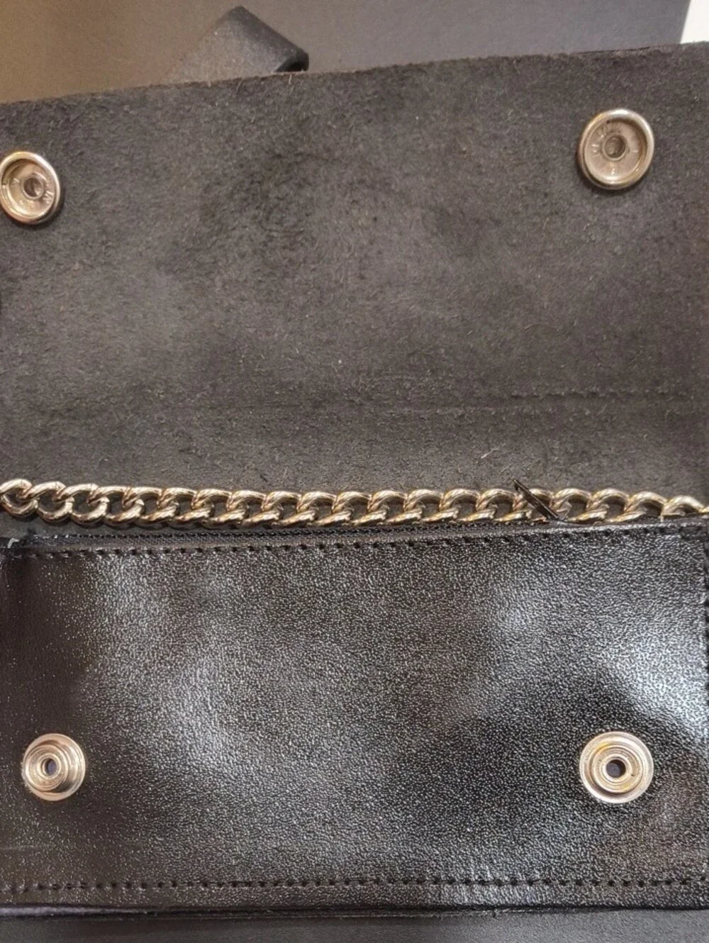 Vintage Harley-Davidson Black Leather Trifold Wallet with Eagle Crest... Brand N